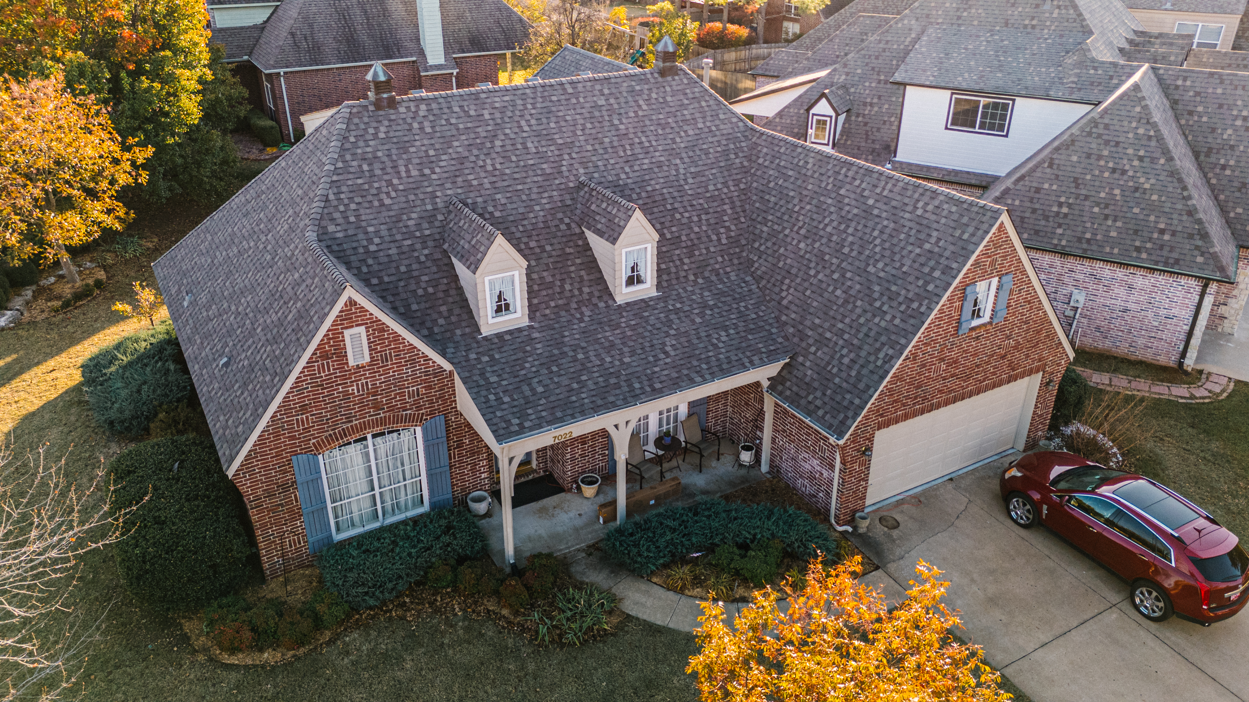 Completed residential roof replacement in Tulsa